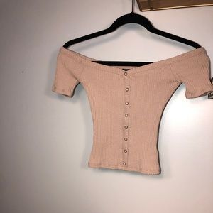 Forever 21 off the shoulder crop top